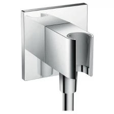 Шланговое подключение с держателем для душа Hansgrohe Fixfit Porter Square 26486000