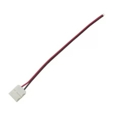 Ecola LED strip коннектор соед кабель с одним 2-х конт зажимным разъемом 10mm 15 см уп 3 шт SC21C1ESB