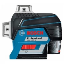 Нивелир лазерный аккумуляторный GLL 3-80C BOSCH + BM1 + LR7 + L-BOXX, 0601063R05