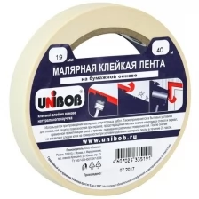 Скотч малярный Unibob 19 мм x 40 м